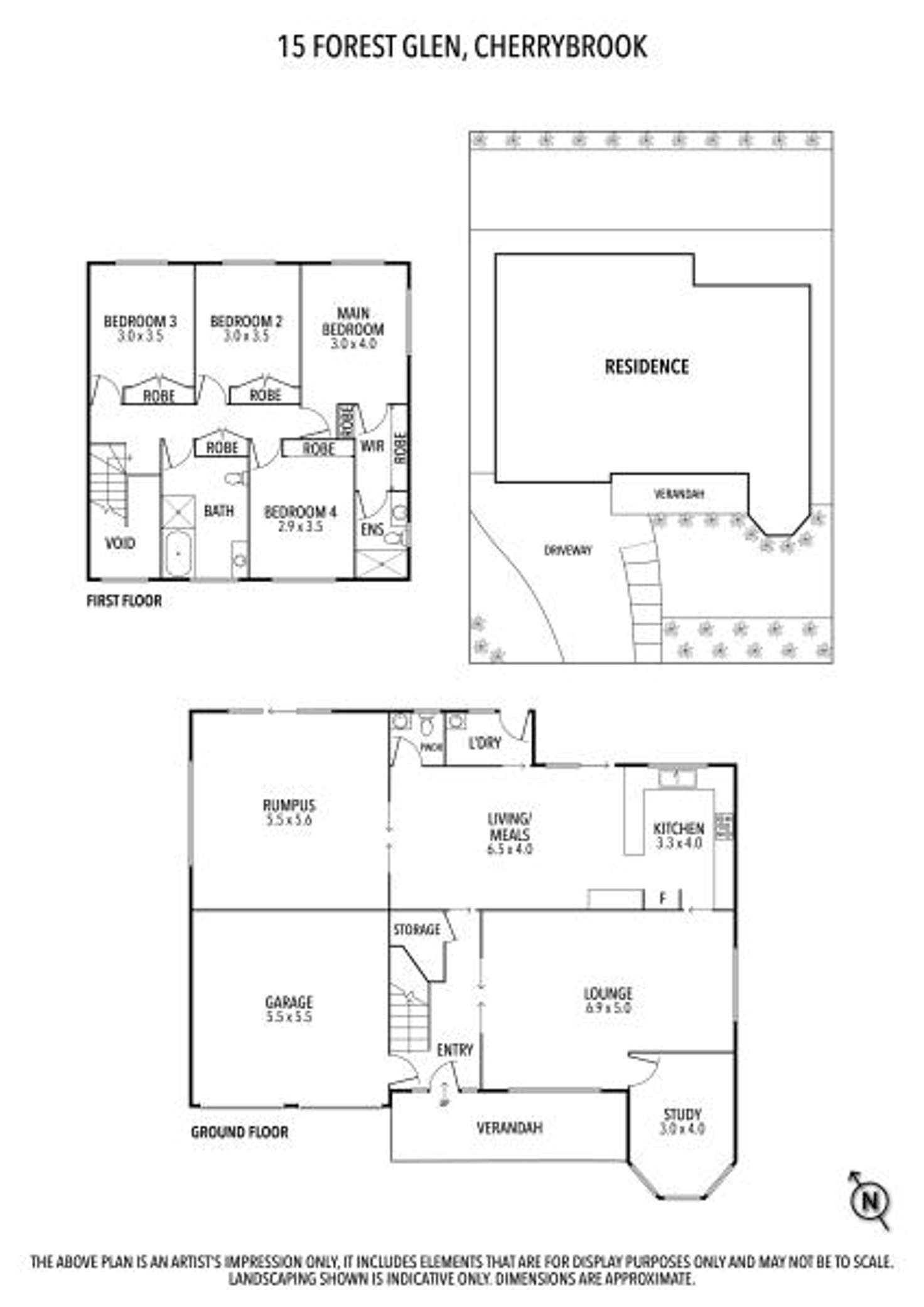 Floorplan of Homely house listing, 15 Forest Glen, Cherrybrook NSW 2126