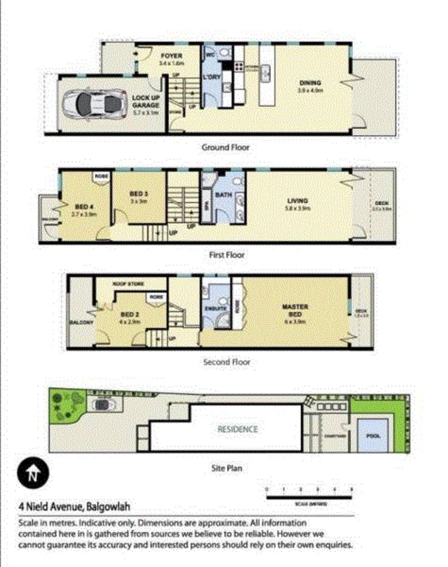 Floorplan of Homely house listing, 4 Nield Avenue, Balgowlah NSW 2093