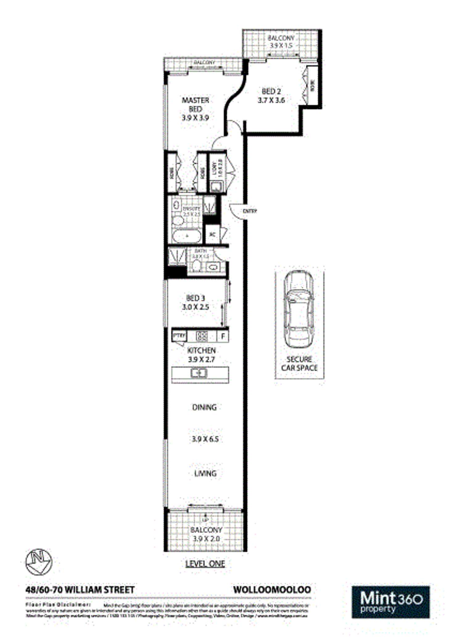 Floorplan of Homely apartment listing, 48/60-70 William Street, Woolloomooloo NSW 2011