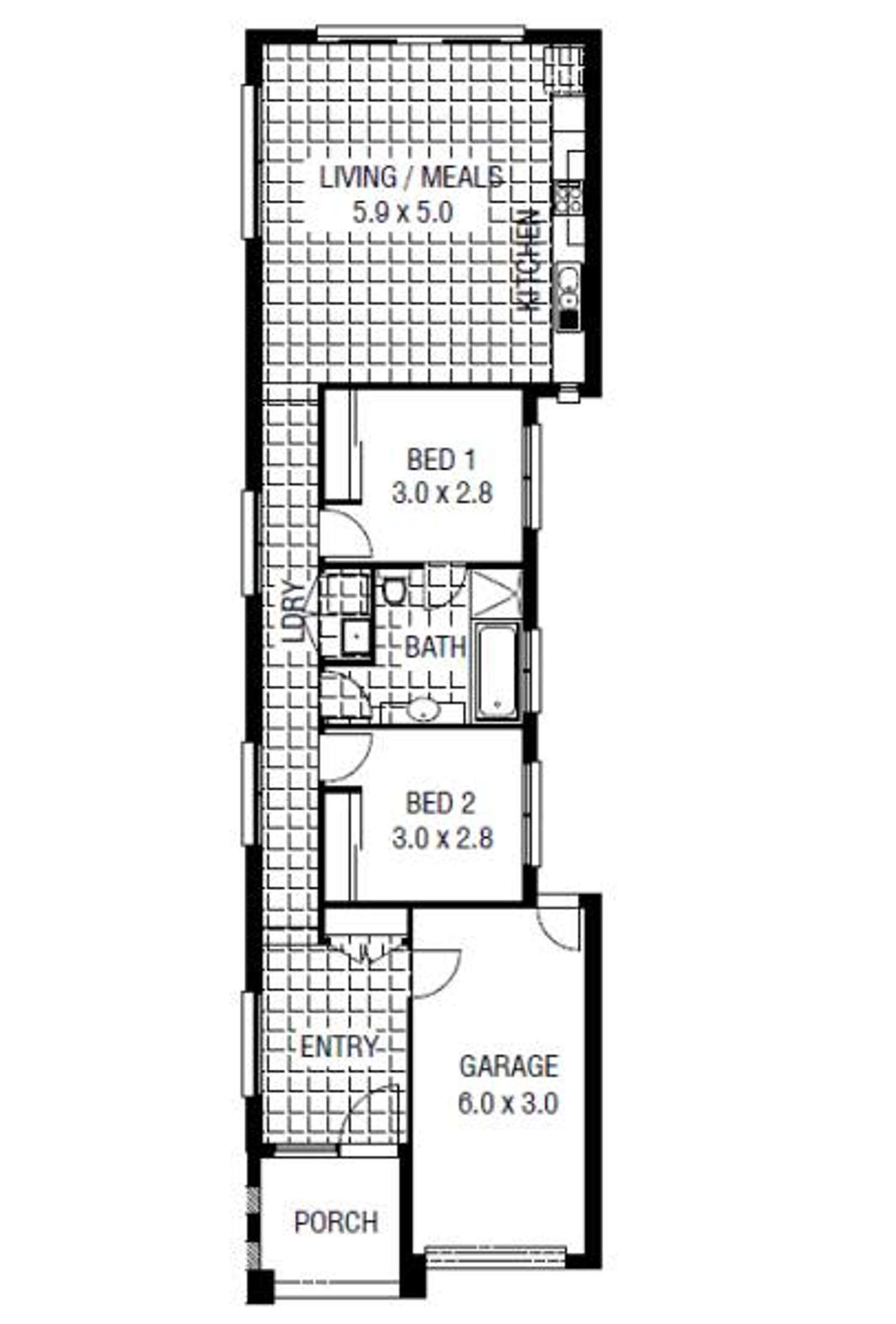 Floorplan of Homely house listing, 34 Burswood Drive, Wyndham Vale VIC 3024