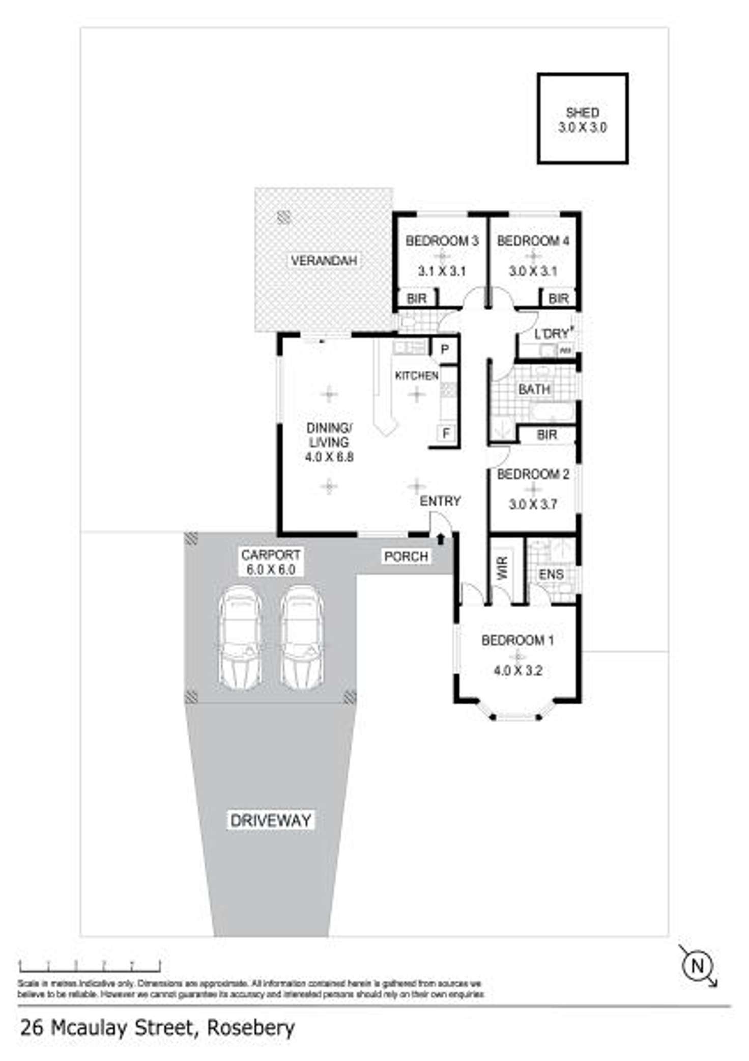 Floorplan of Homely house listing, 26 McAulay Street, Rosebery NT 832
