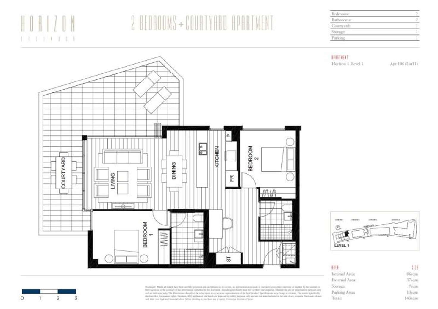 Floorplan of Homely apartment listing, 106/62 Mobbs Lane, Eastwood NSW 2122