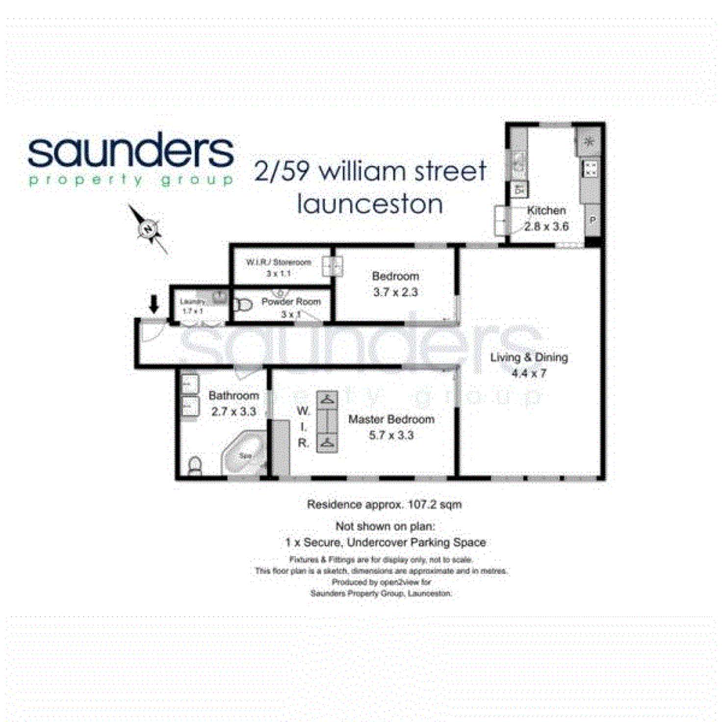Floorplan of Homely apartment listing, 2/59 William Street, Launceston TAS 7250