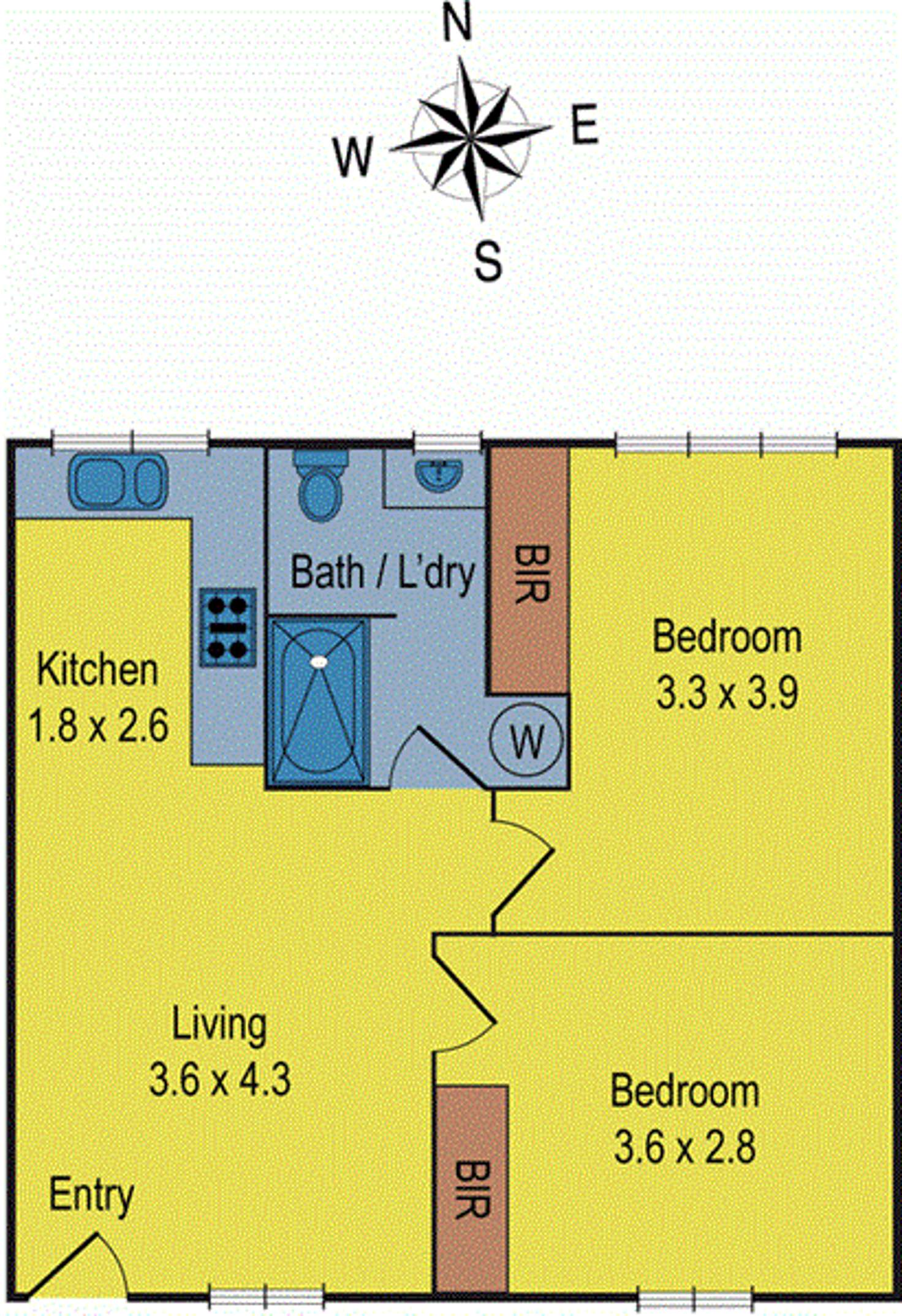 Floorplan of Homely house listing, 2/92 Kerferd Street, Essendon North VIC 3041