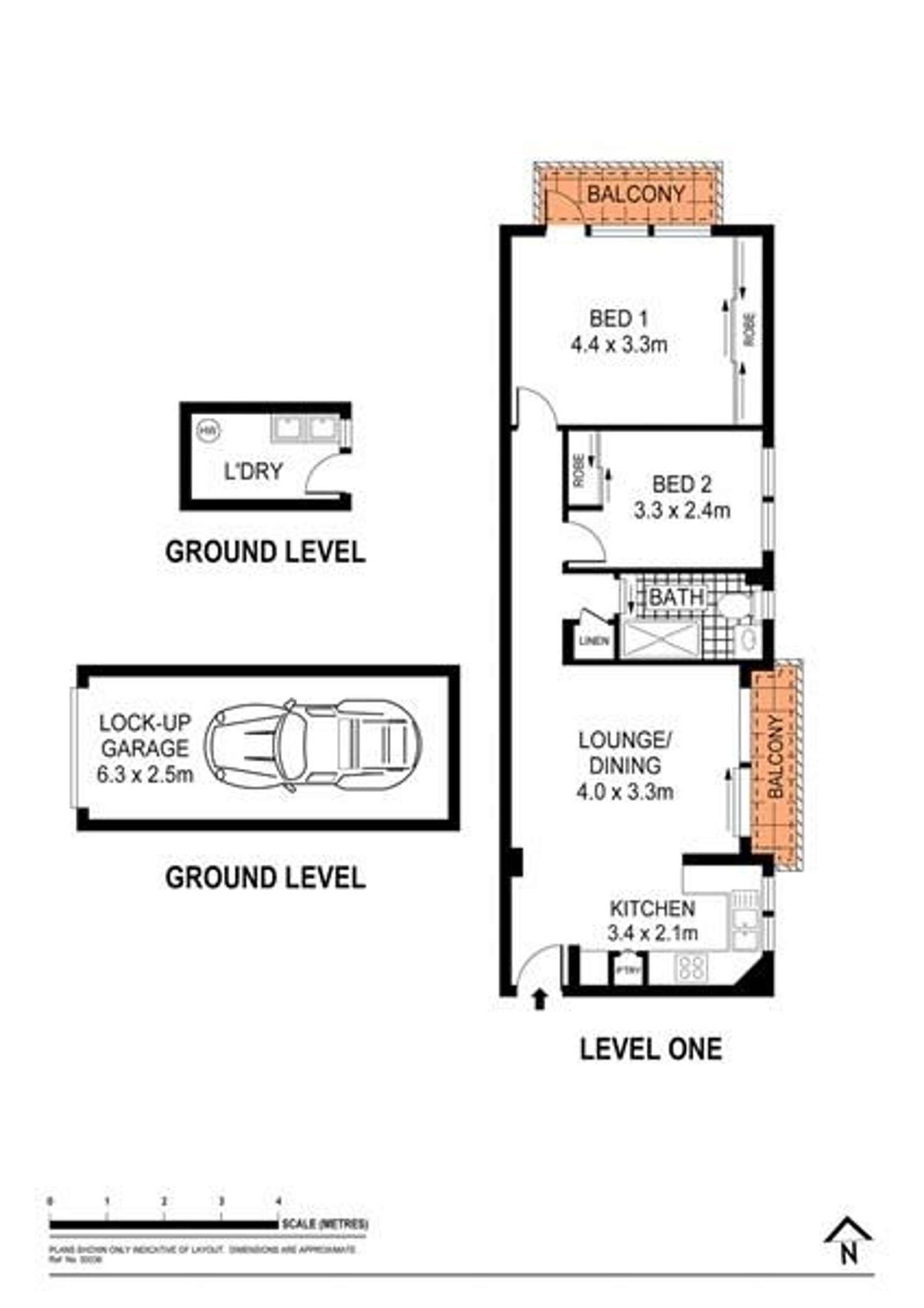 Floorplan of Homely apartment listing, 2/206 King Street, Mascot NSW 2020