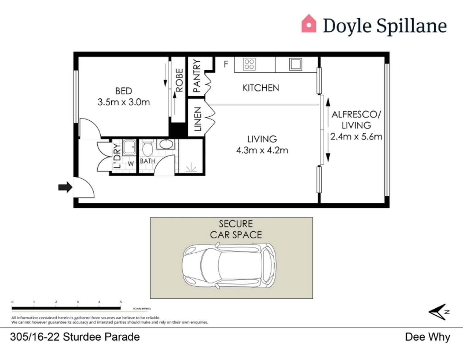 Floorplan of Homely unit listing, 305/16-22 Sturdee Parade, Dee Why NSW 2099