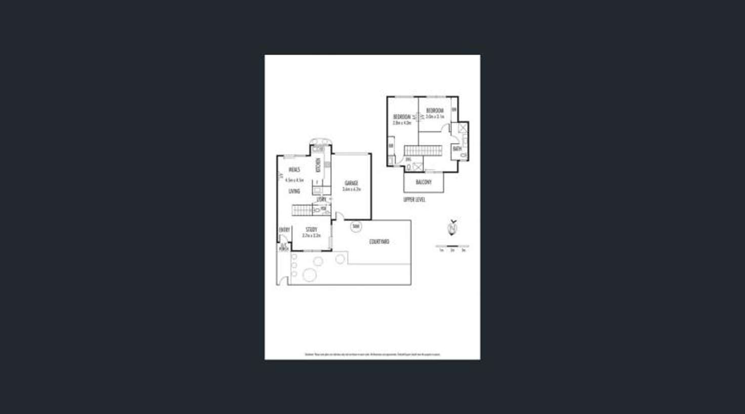 Floorplan of Homely townhouse listing, 2/56 Fischer Street, Coburg VIC 3058