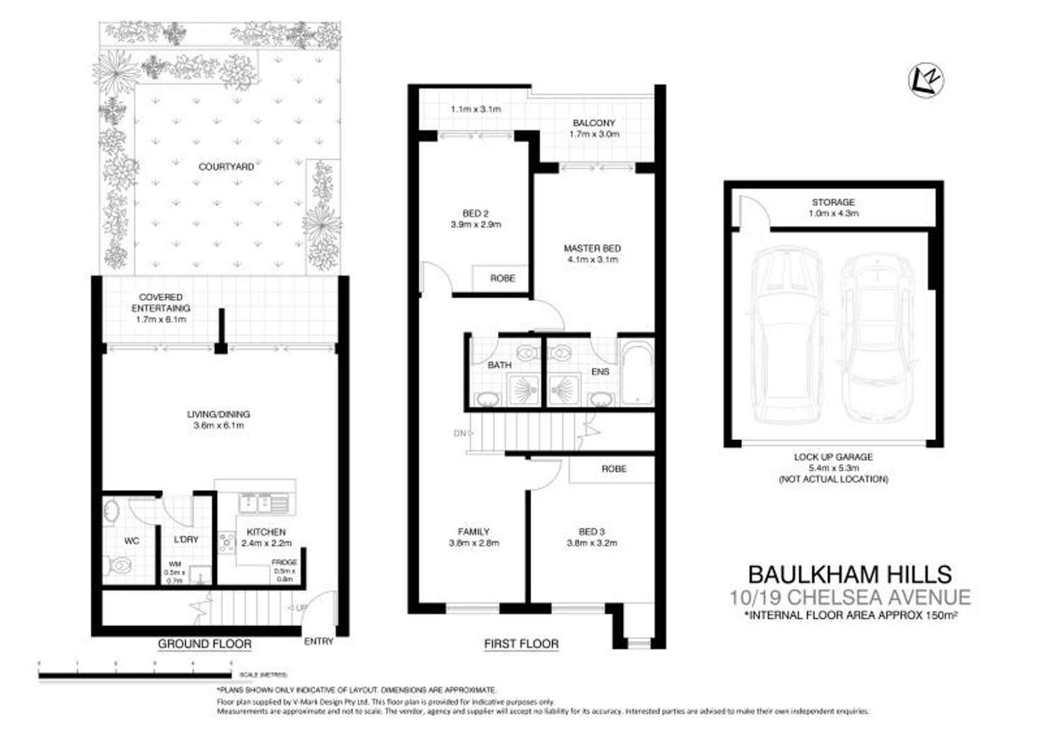 Floorplan of Homely townhouse listing, 10/19-23 Chelsea Avenue, Baulkham Hills NSW 2153