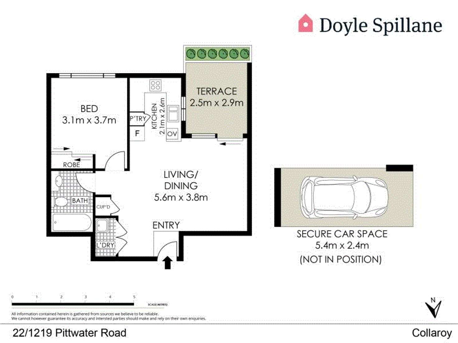 Floorplan of Homely unit listing, 22/1219-1225 Pittwater Road, Collaroy NSW 2097