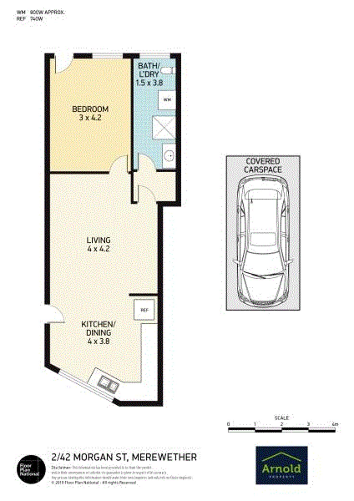 Floorplan of Homely unit listing, 2/42 Morgan Street, Merewether NSW 2291