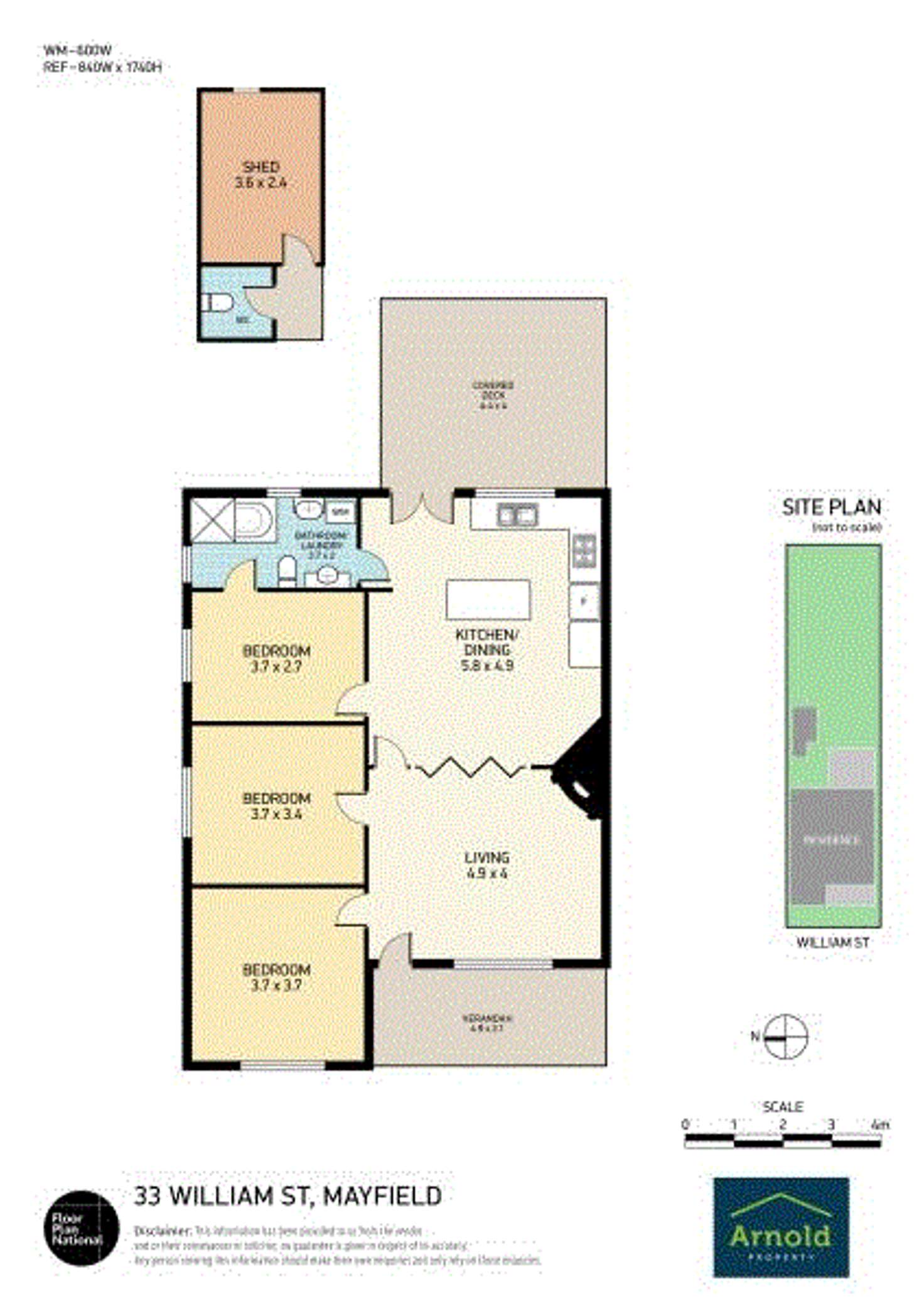 Floorplan of Homely house listing, 33 William Street, Mayfield NSW 2304