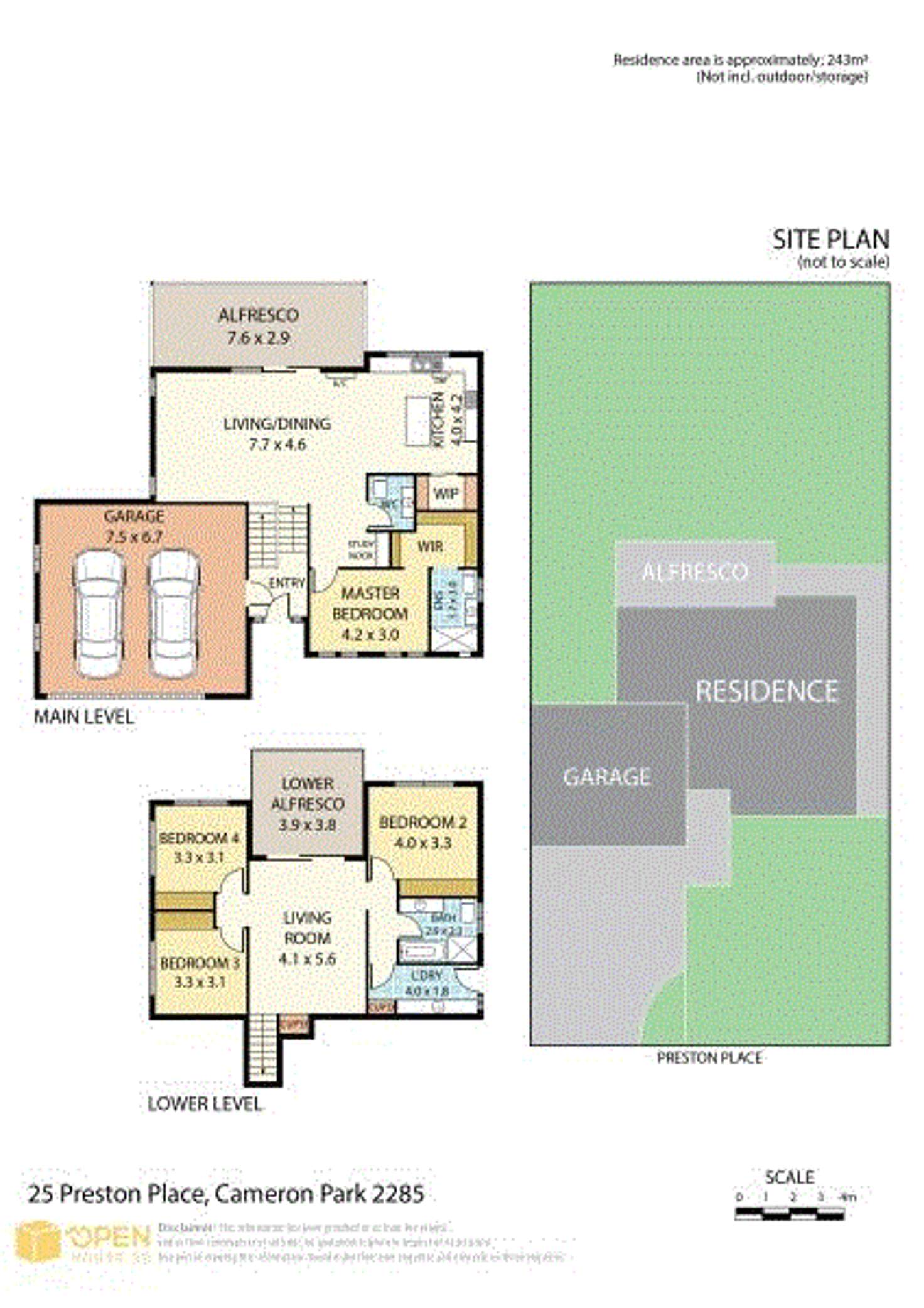Floorplan of Homely house listing, 25 Preston Place, Cameron Park NSW 2285
