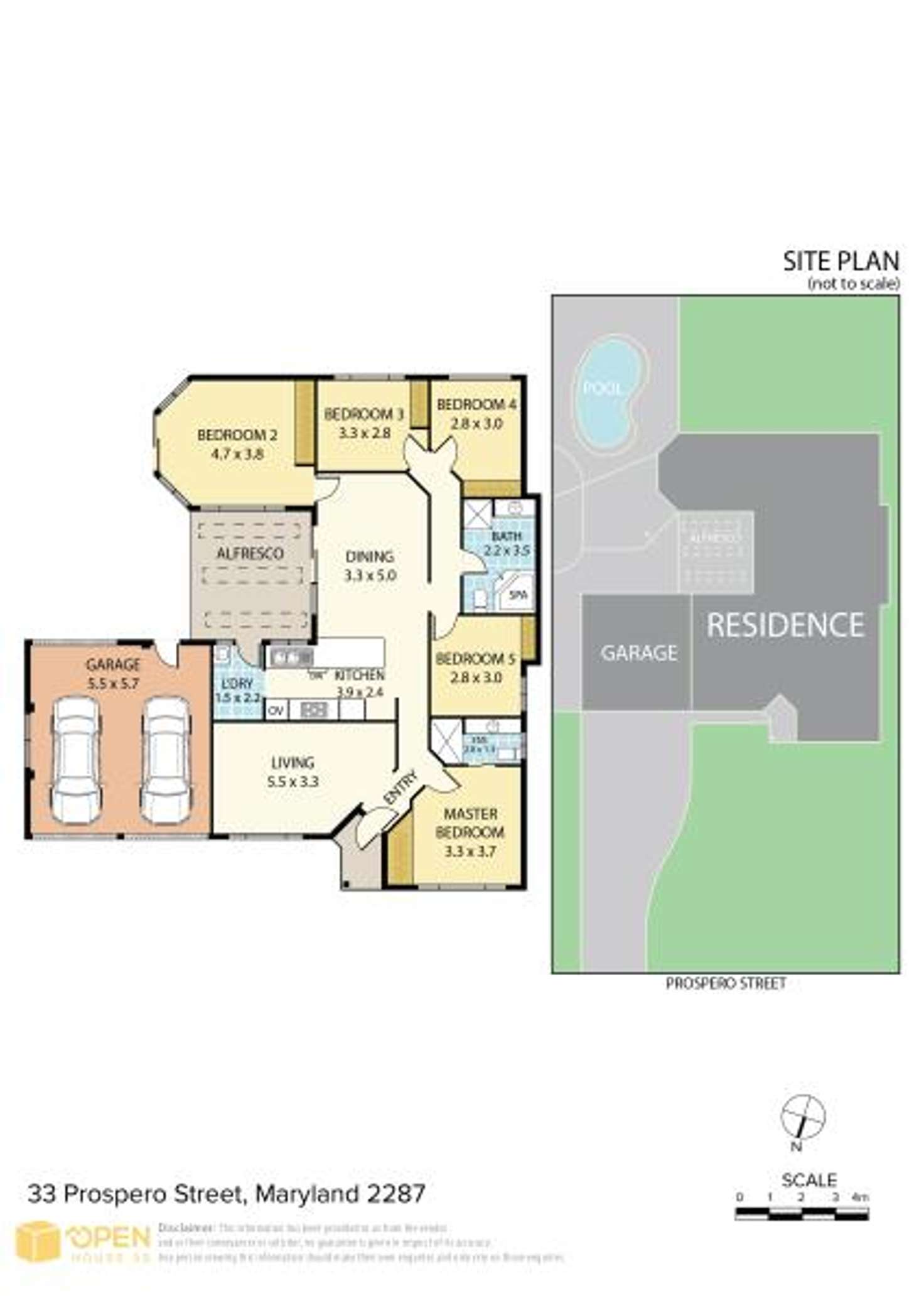 Floorplan of Homely house listing, 33 Prospero Street, Maryland NSW 2287