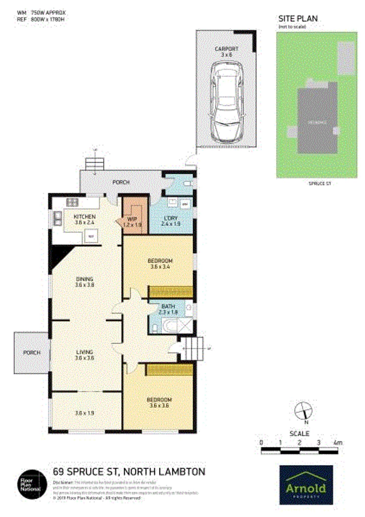 Floorplan of Homely house listing, 69 Spruce Street, North Lambton NSW 2299