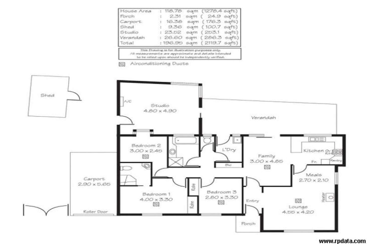 Floorplan of Homely house listing, 266 Grenfell Road, Surrey Downs SA 5126