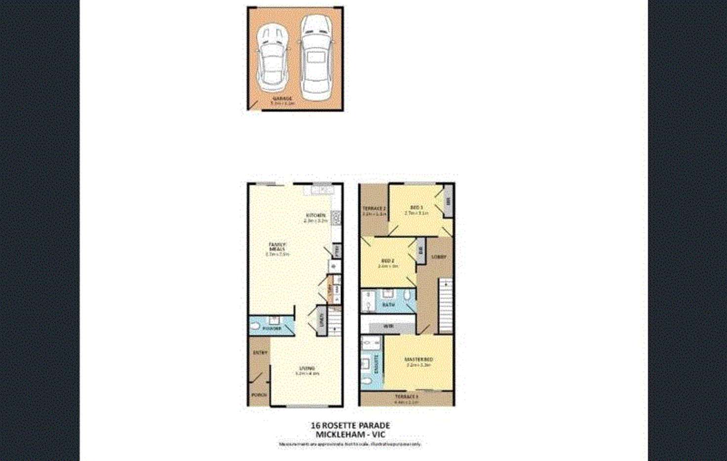 Floorplan of Homely townhouse listing, 16 Rosette Parade, Mickleham VIC 3064