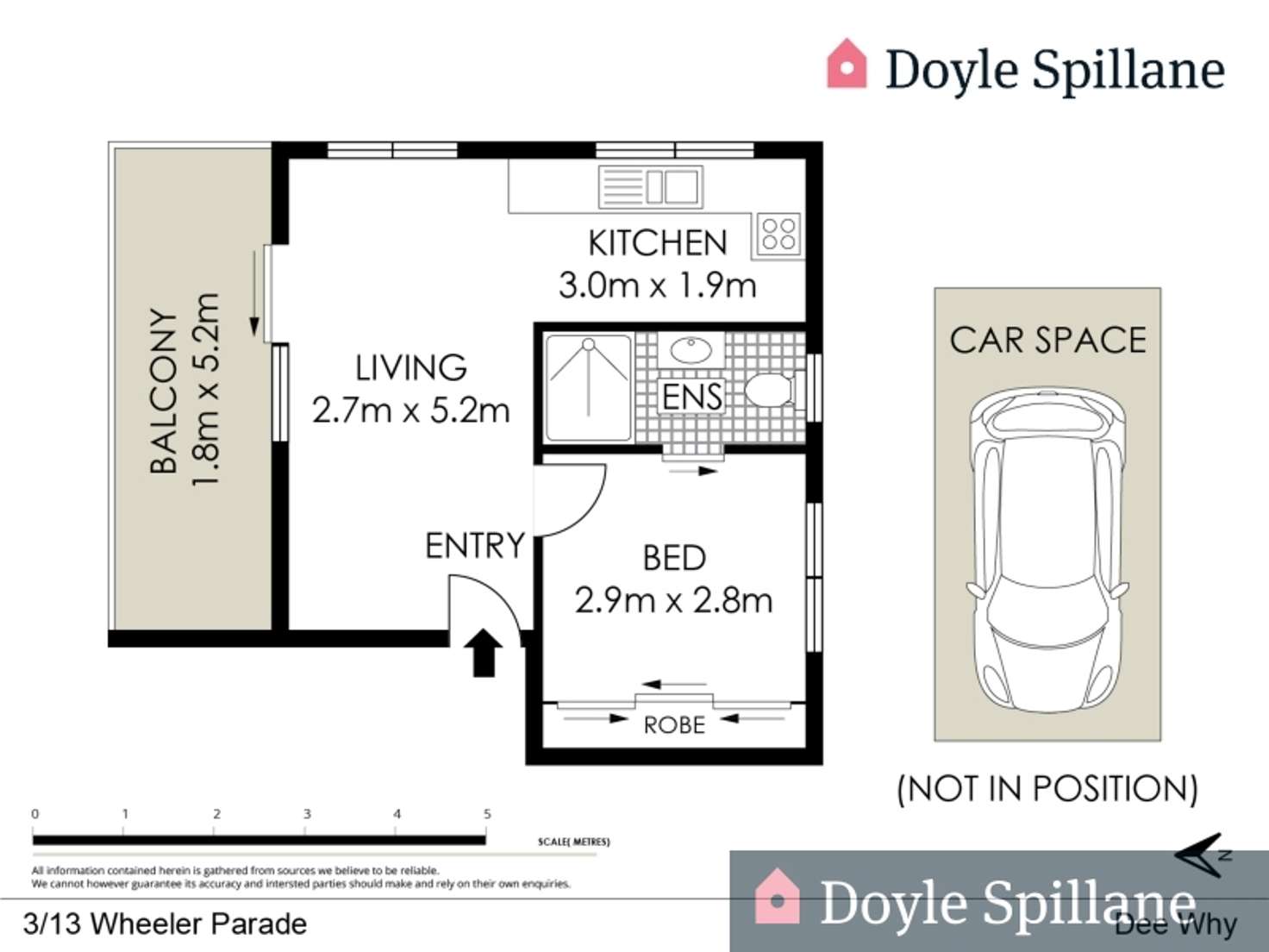 Floorplan of Homely unit listing, 3/13 Wheeler Parade, Dee Why NSW 2099