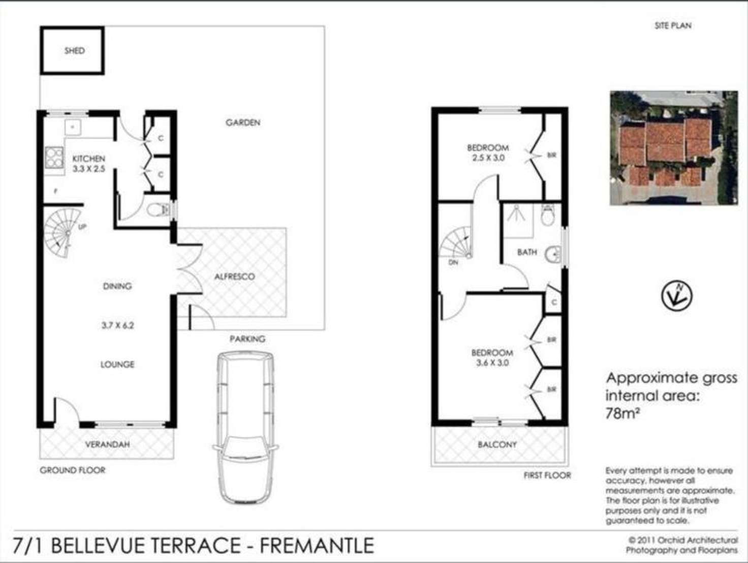 Floorplan of Homely house listing, 7/1 Bellevue Terrace, Fremantle WA 6160