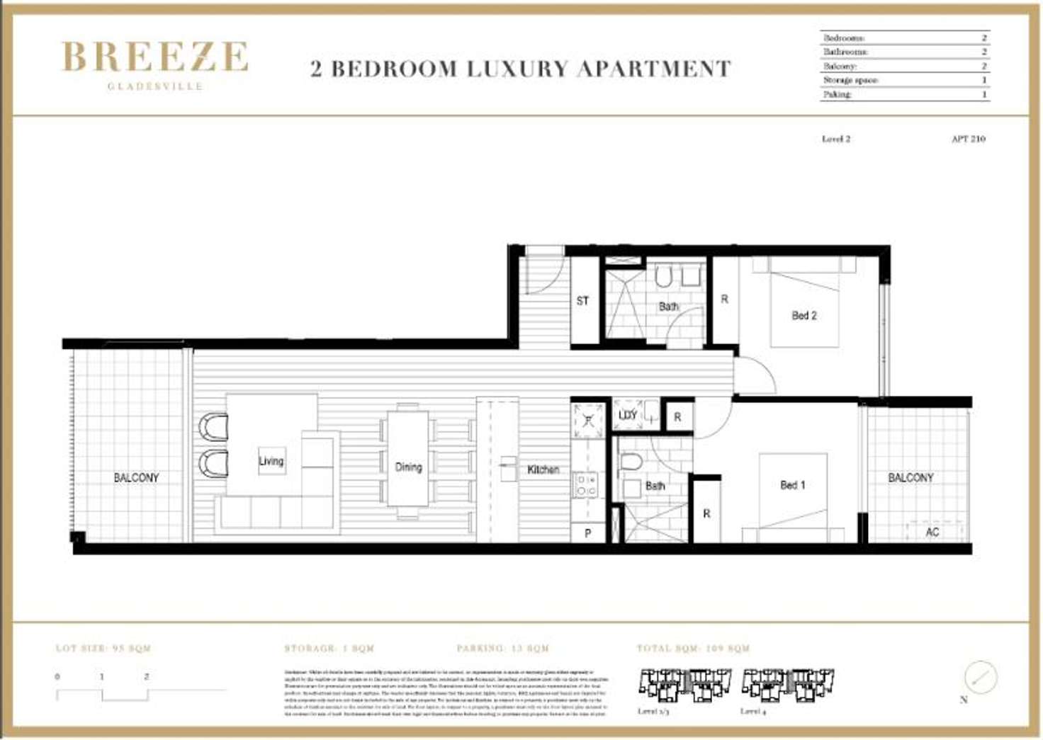 Floorplan of Homely apartment listing, 210/408 Victoria Road, Gladesville NSW 2111