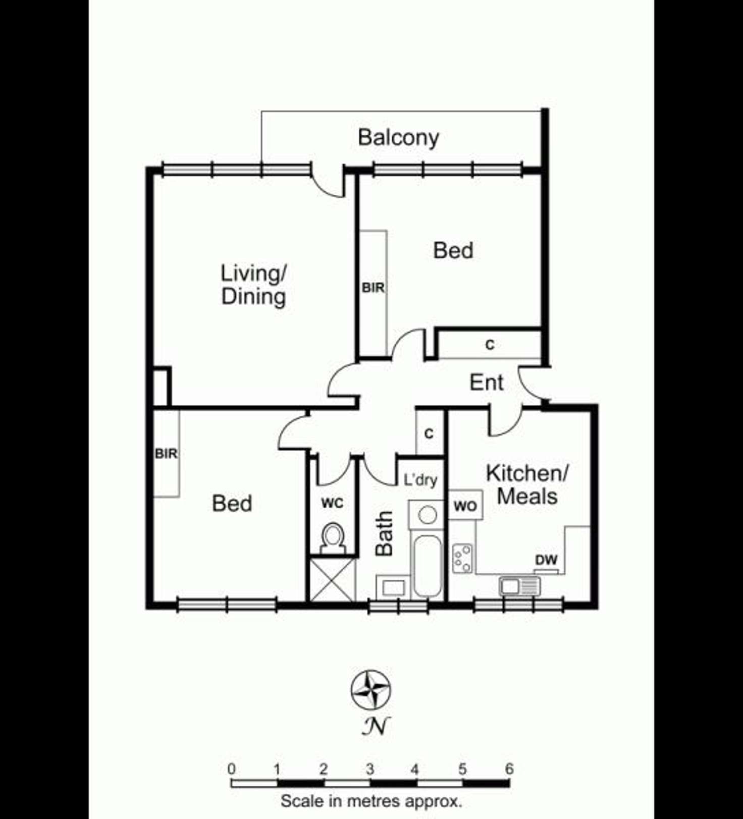 Floorplan of Homely apartment listing, 5/56 Sutherland Road, Armadale VIC 3143