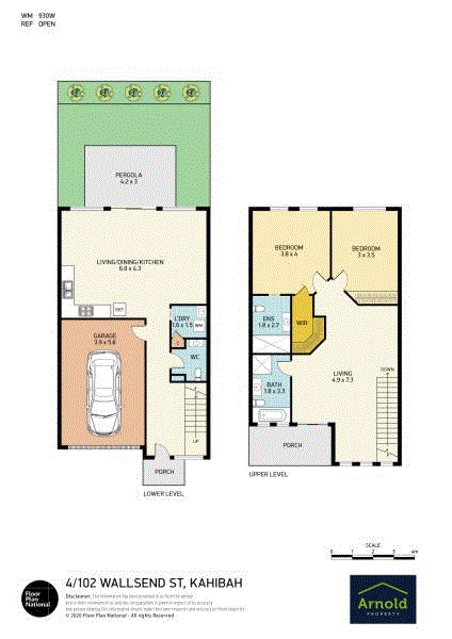 Floorplan of Homely townhouse listing, 4/102 Wallsend Street, Kahibah NSW 2290