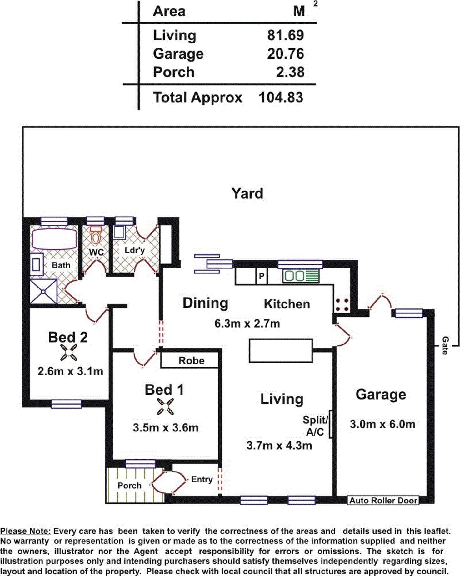 Floorplan of Homely unit listing, 9 / 242 Cross Road, Kings Park SA 5034