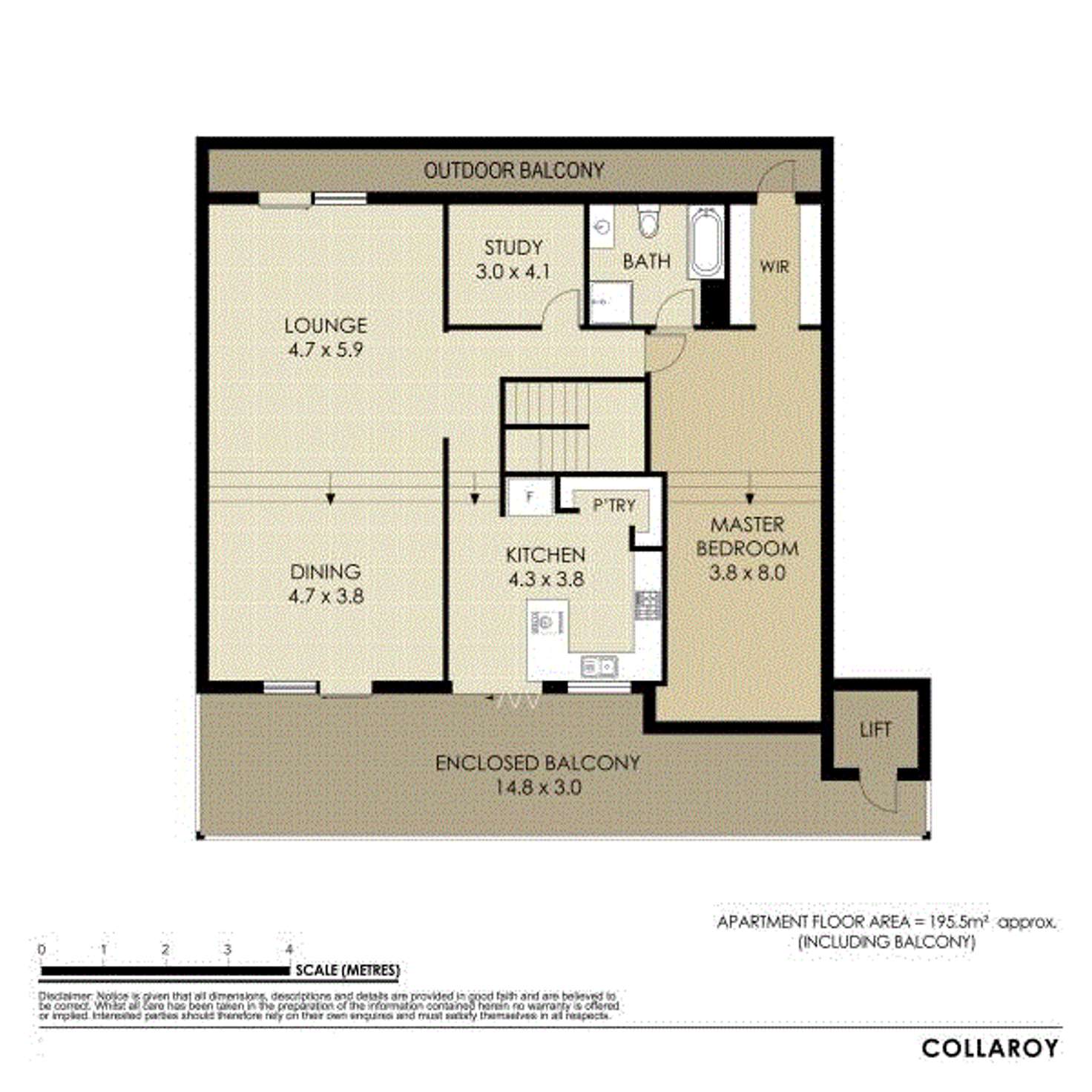 Floorplan of Homely apartment listing, -- Coutts Crescent, Collaroy NSW 2097