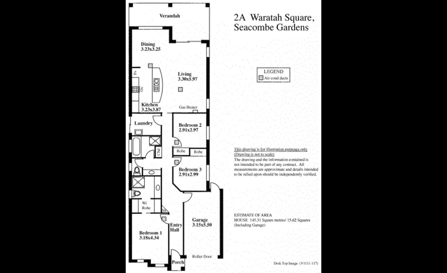 Floorplan of Homely house listing, 2A WARATAH SQUARE, Seacombe Gardens SA 5047