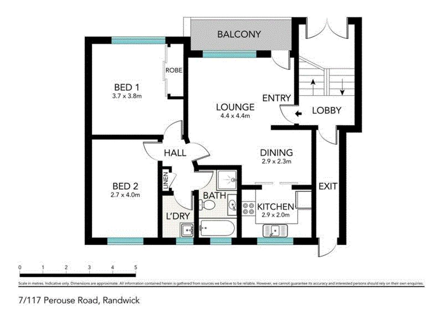 Floorplan of Homely apartment listing, 7 /117 Perouse Road, Randwick NSW 2031