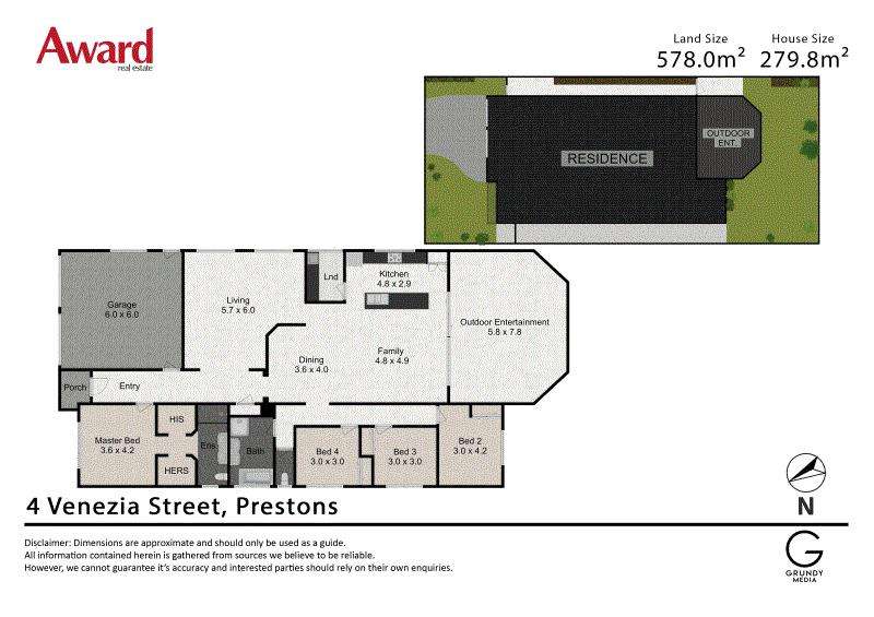 Floorplan of Homely house listing, 4 VENEZIA, Prestons NSW 2170