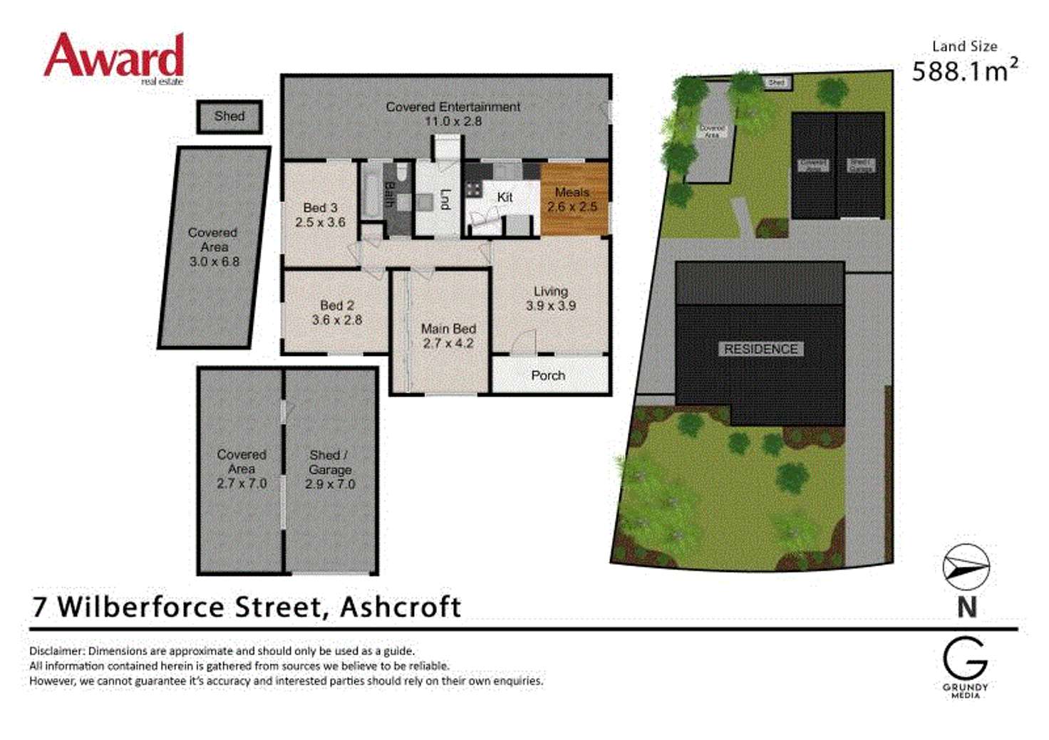 Floorplan of Homely house listing, 7 WILBERFORCE ST, Ashcroft NSW 2168