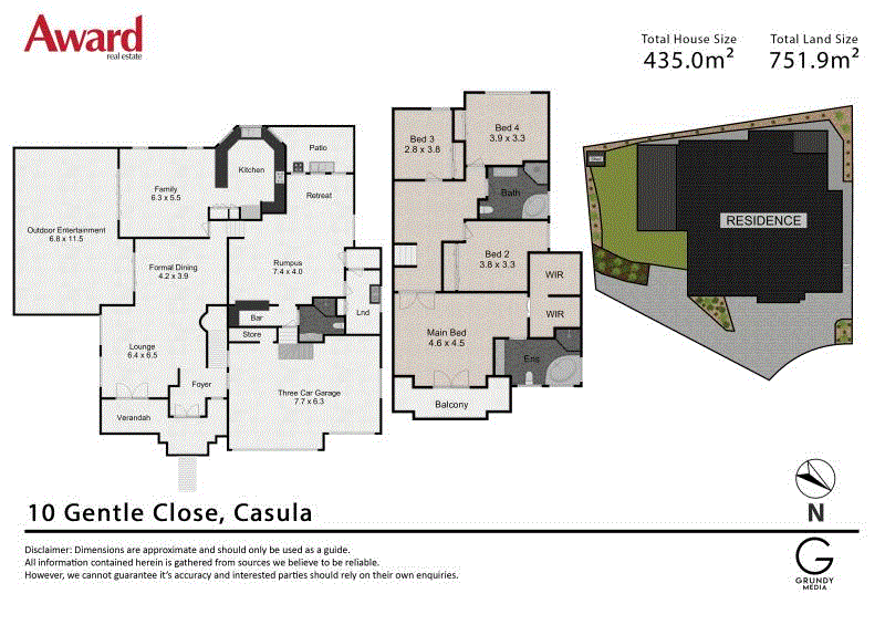 Floorplan of Homely house listing, 10 GENTLE CLOSE, Casula NSW 2170