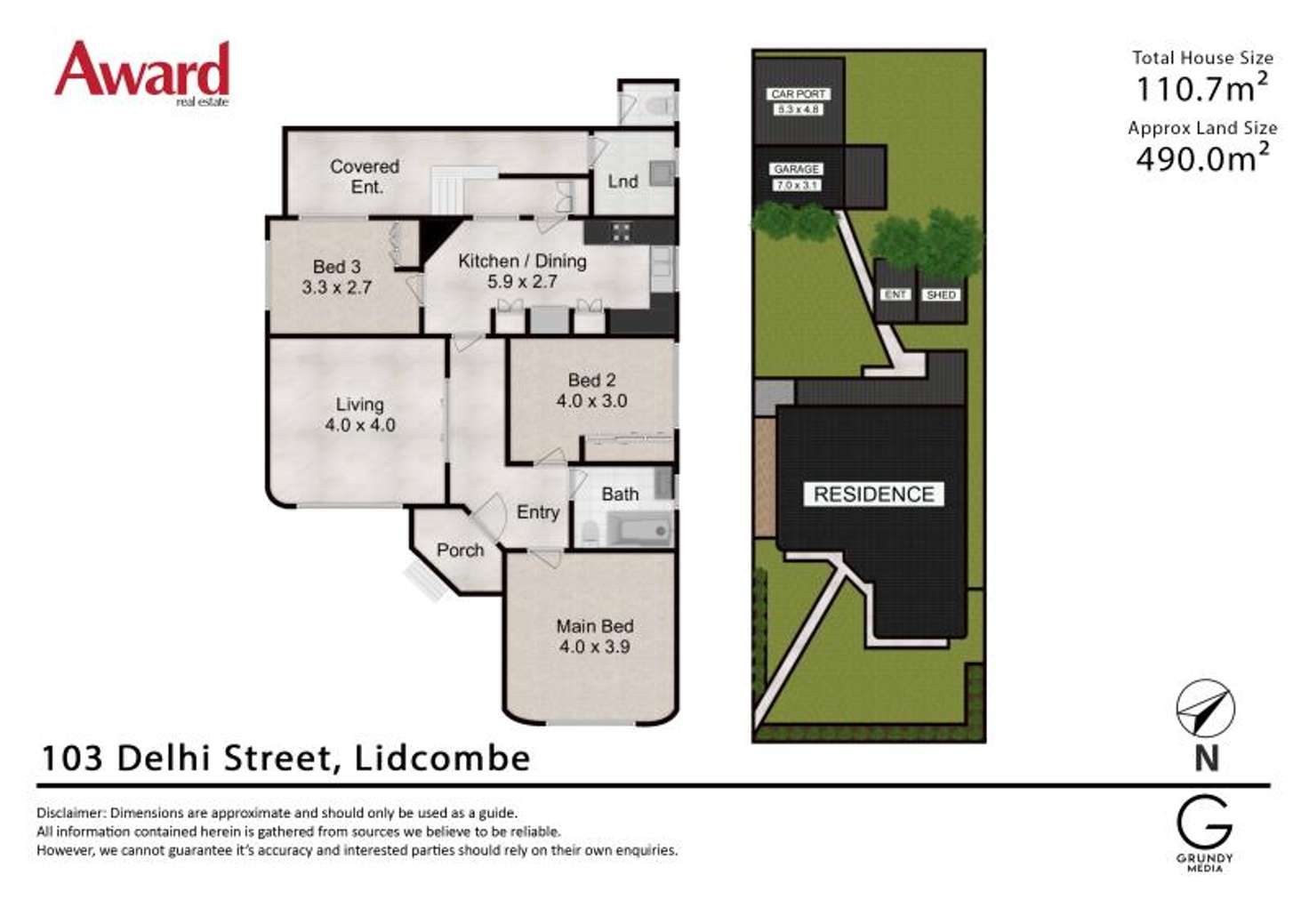Floorplan of Homely house listing, 103 DELHI ST, Lidcombe NSW 2141