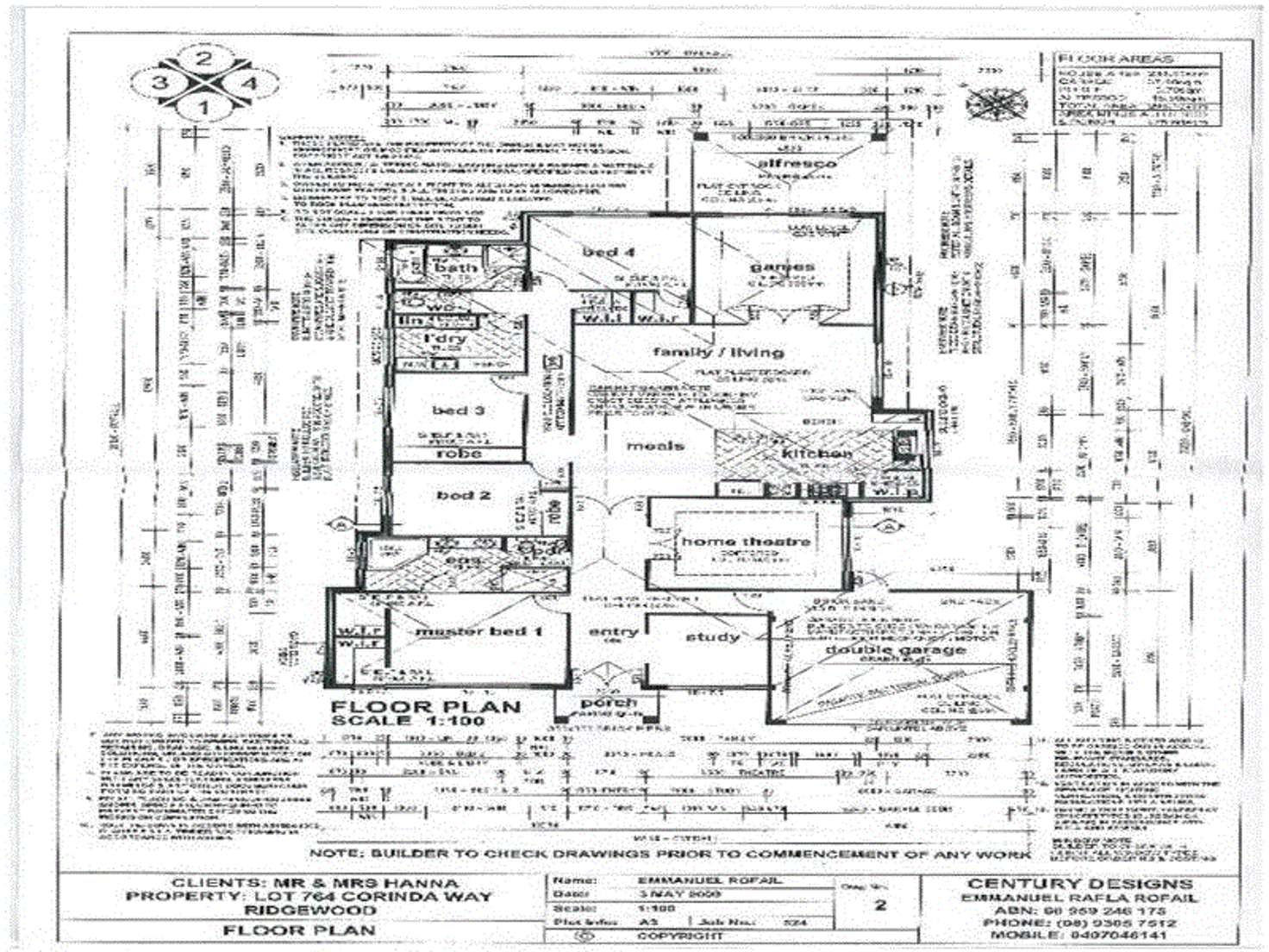 Floorplan of Homely house listing, 44 Corinda Way, Ridgewood WA 6030