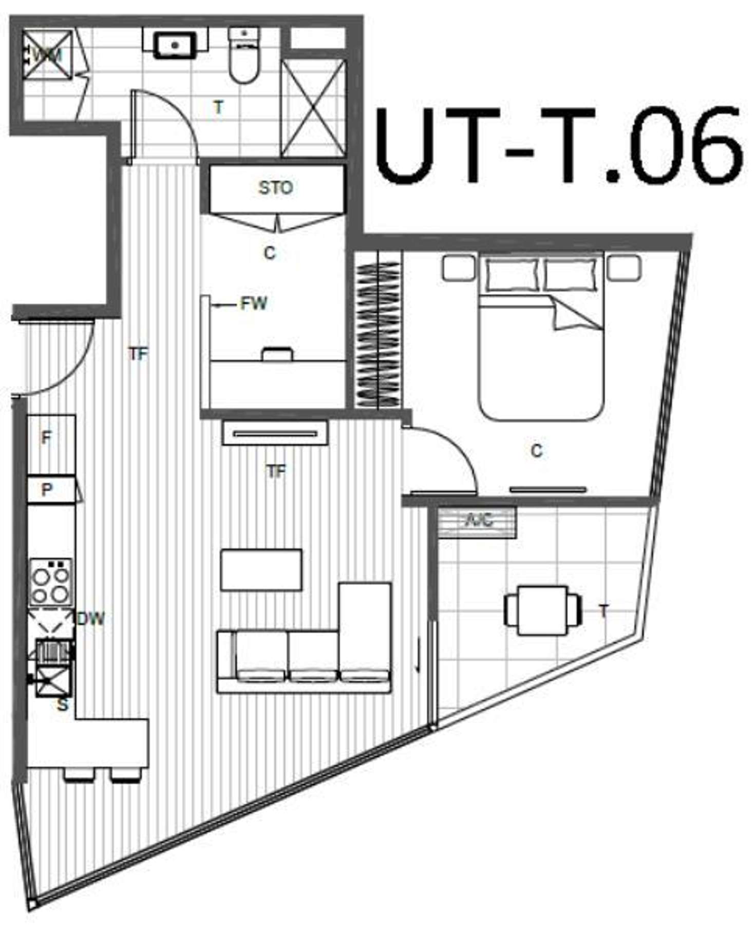 Floorplan of Homely apartment listing, 1006/3-5 St Kilda Road, St Kilda VIC 3182