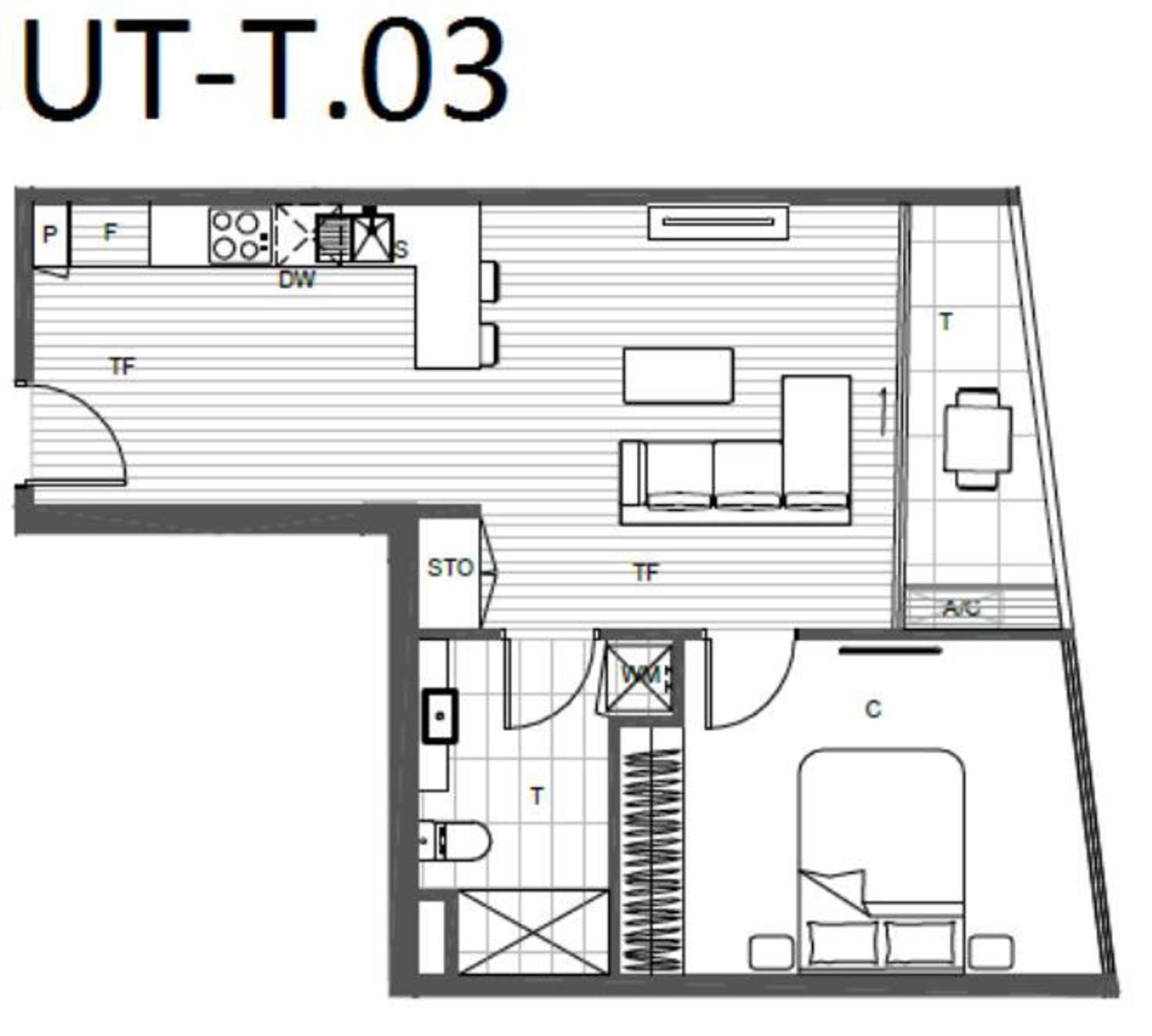 Floorplan of Homely apartment listing, 503/3-5 St Kilda Road, St Kilda VIC 3182