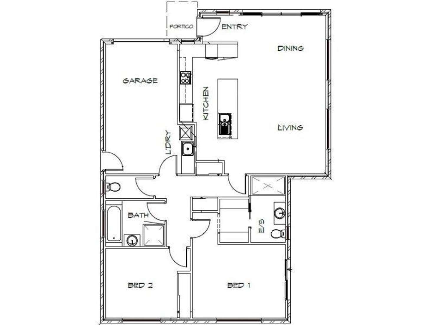 Floorplan of Homely villa listing, 2/17 Gordon Place, Prospect TAS 7250