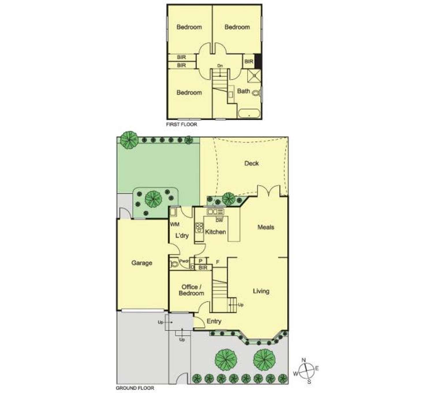 Floorplan of Homely townhouse listing, 2/3 Nelson Street, Caulfield South VIC 3162