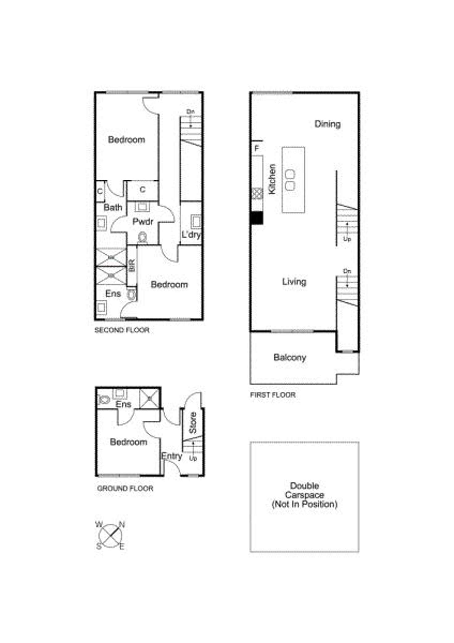 Floorplan of Homely townhouse listing, 4/635 Inkerman Road, Caulfield North VIC 3161