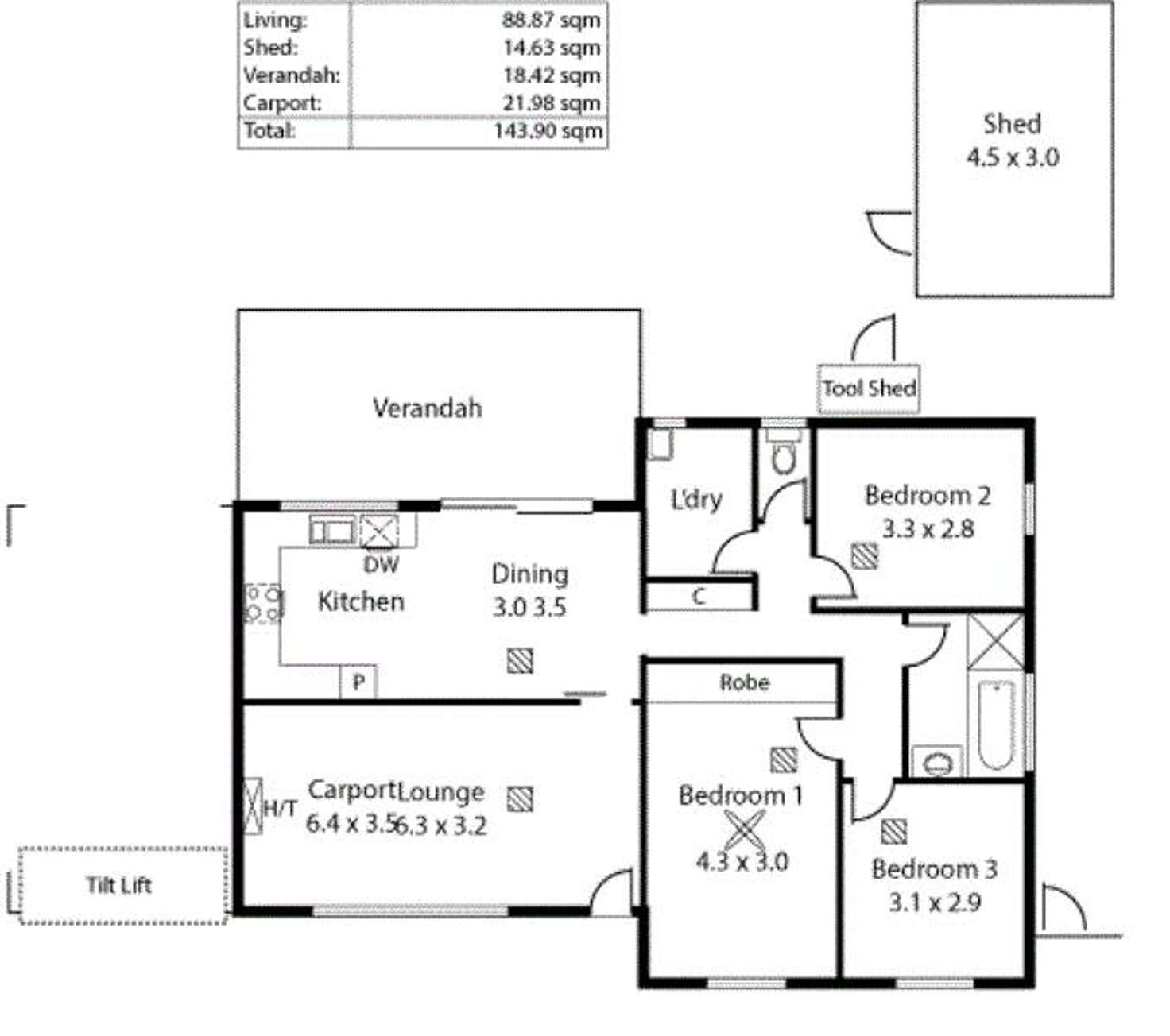 Floorplan of Homely house listing, 30 Kiekebusch Rd, Gulfview Heights SA 5096
