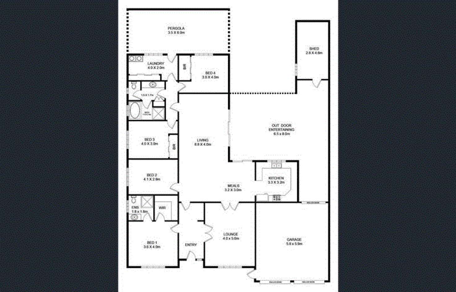 Floorplan of Homely house listing, 13 Patrick St, Athelstone SA 5076