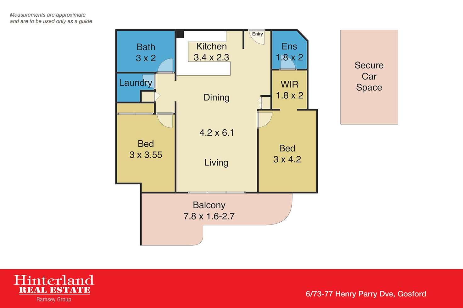 Floorplan of Homely apartment listing, 6/73-77 Henry Parry Drive, Gosford NSW 2250