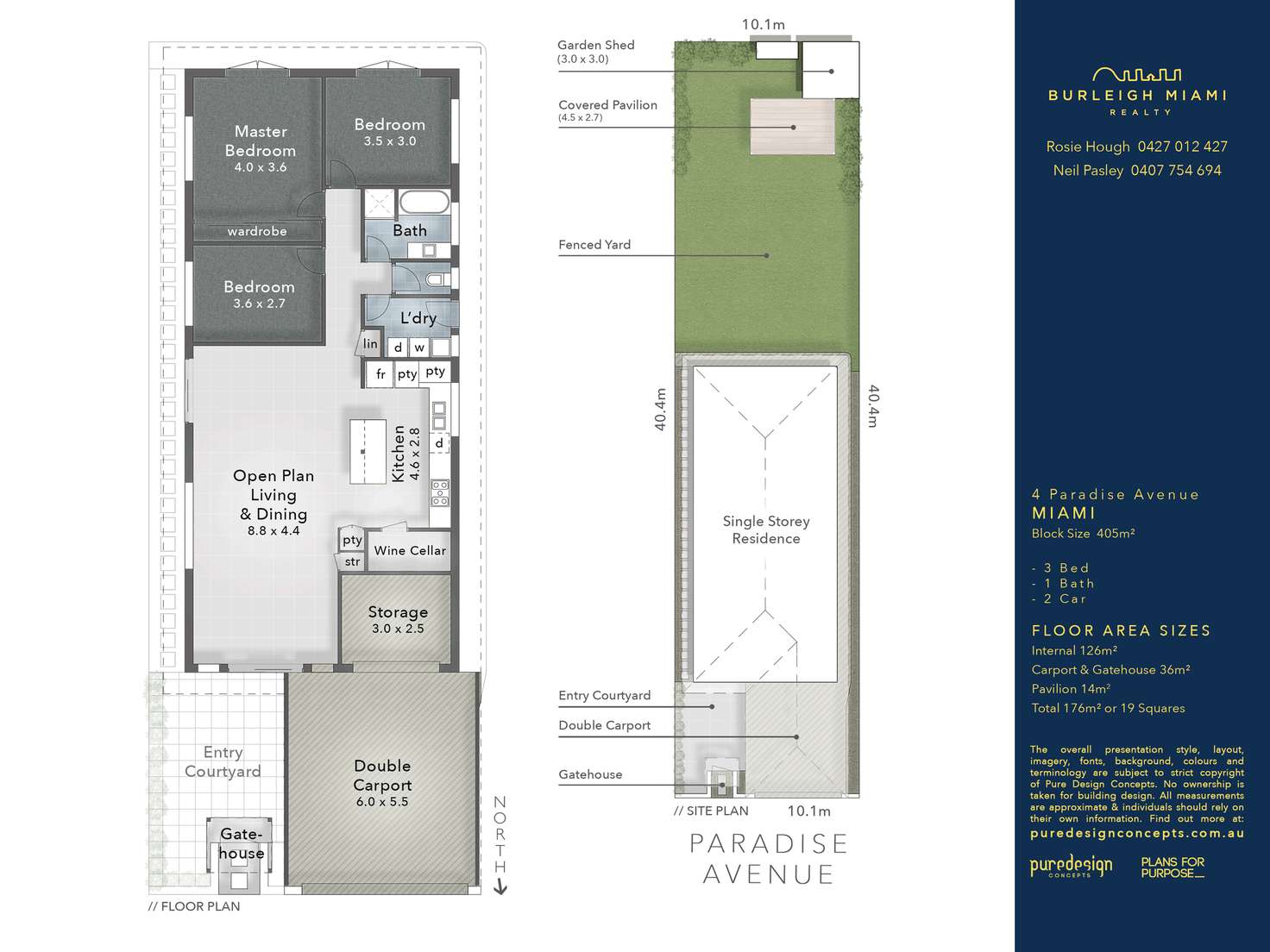 Floorplan of Homely house listing, 4 Paradise Avenue, Miami QLD 4220