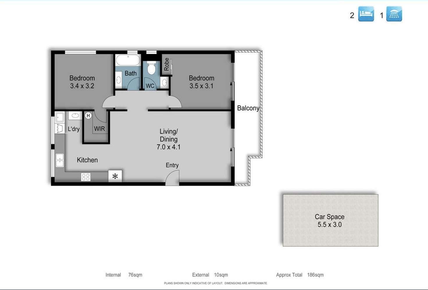 Floorplan of Homely apartment listing, 20/2 Goodwin Terrace, Burleigh Heads QLD 4220