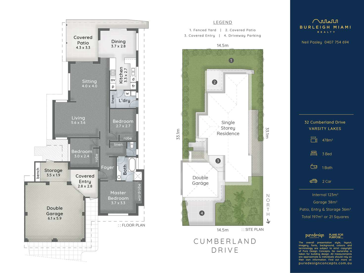 Floorplan of Homely house listing, 32 Cumberland Drive, Varsity Lakes QLD 4227