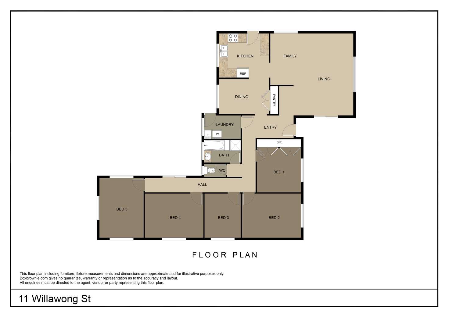 Floorplan of Homely house listing, 11 Willawong Street, Young NSW 2594
