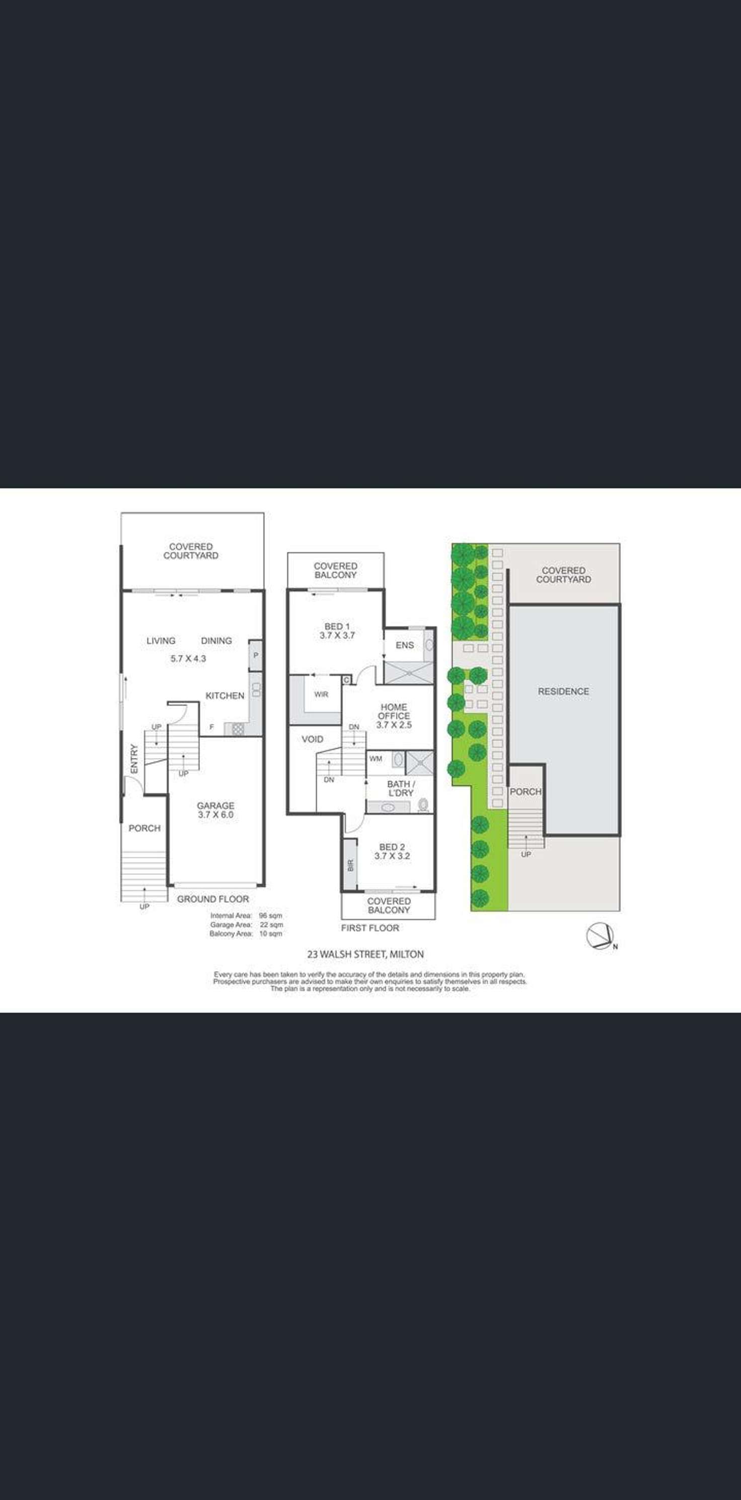 Floorplan of Homely apartment listing, 23 Walsh Street, Milton QLD 4064