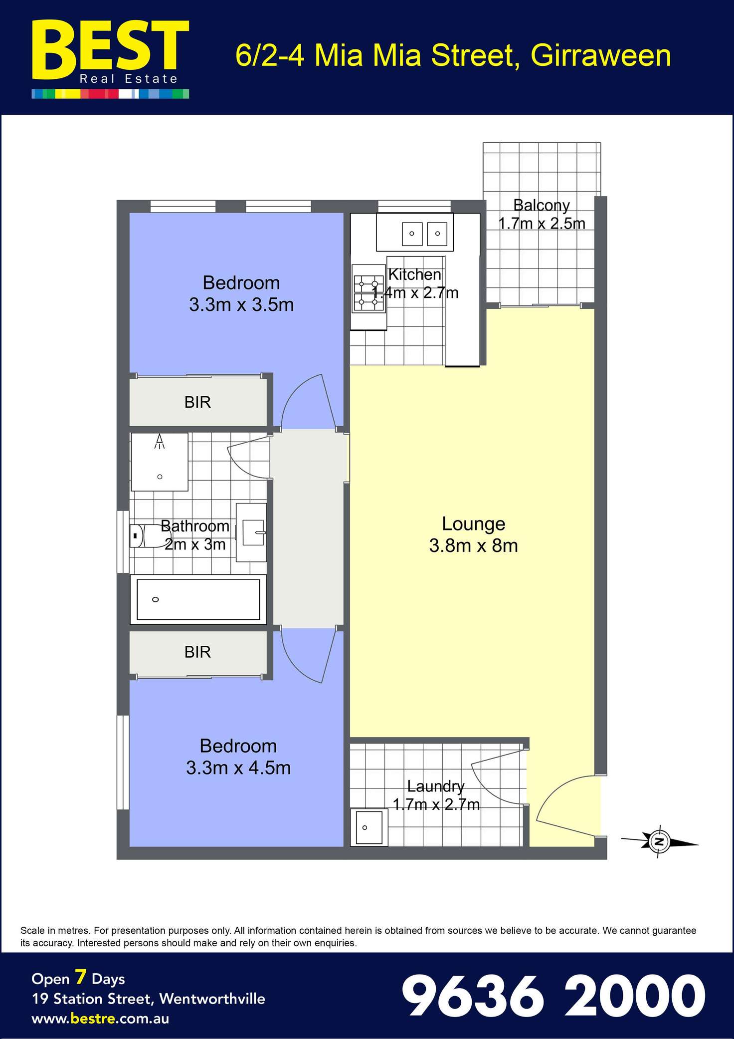 Floorplan of Homely unit listing, 6/2-4 Mia Mia Street, Girraween NSW 2145