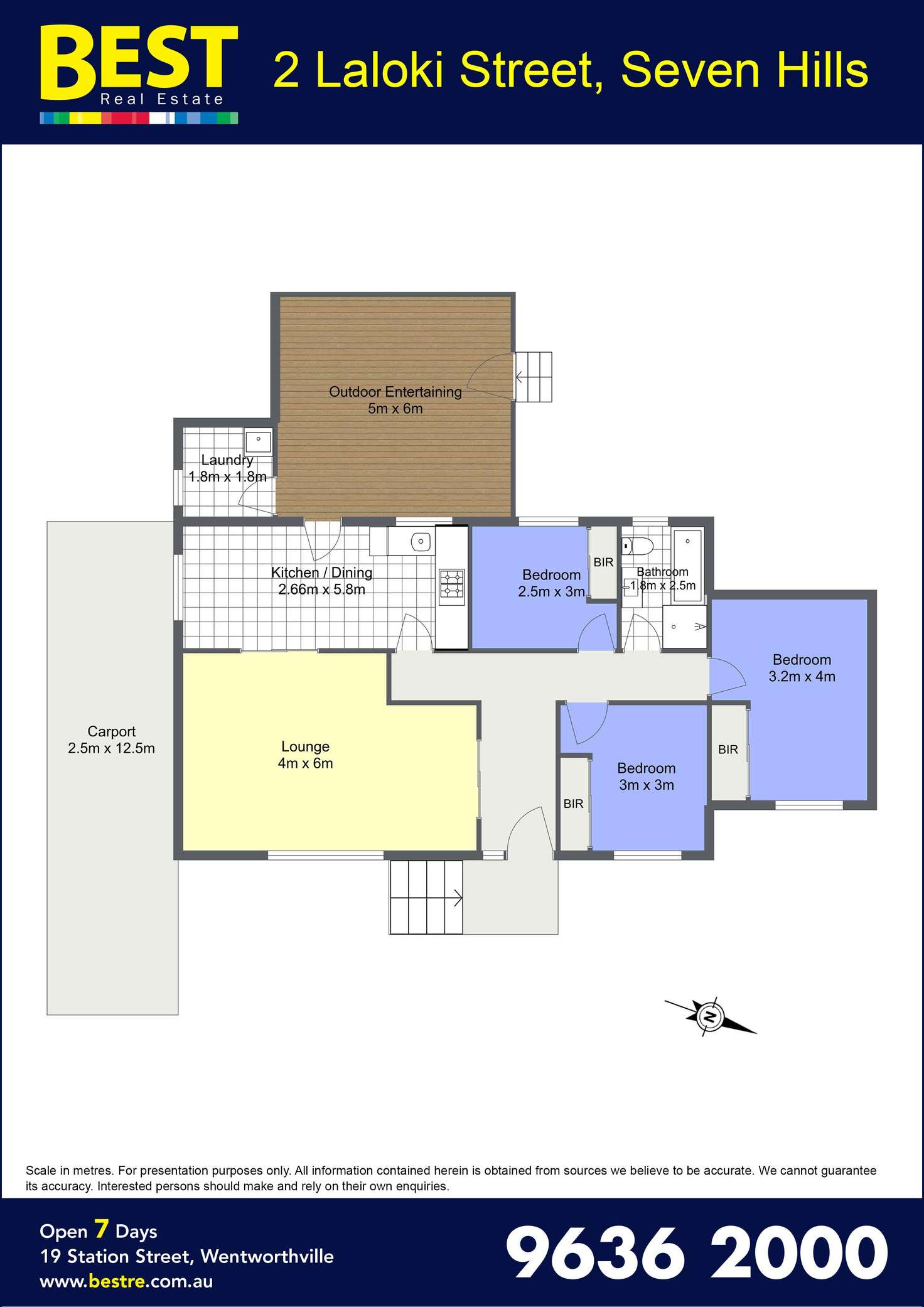 Floorplan of Homely house listing, 2 Laloki Street, Seven Hills NSW 2147