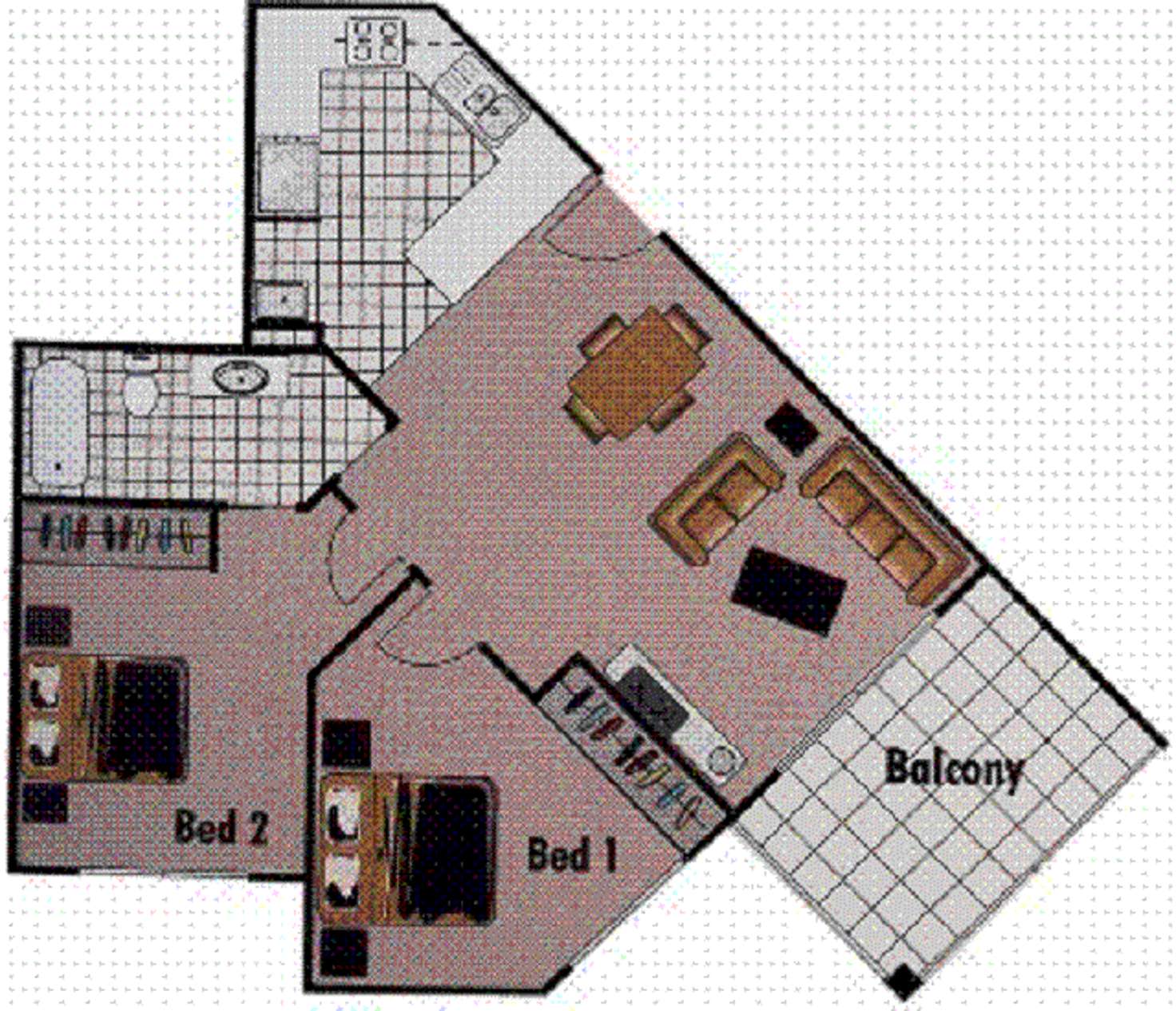 Floorplan of Homely apartment listing, 6 Exford Street, Brisbane QLD 4000